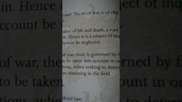 The 5 factors - chapter 1, The Art of War