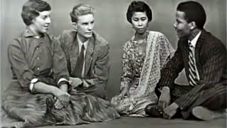 1955 High School Exchange Students from Indonesia, Ghana, South Africa & Denmark discuss race