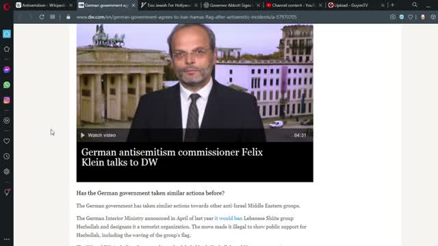 Germany bans the Hamas, which is Israel, Flag to stoke up Racial Tensions