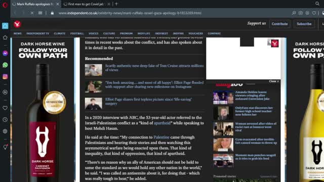 Mark Ruffalo, A-List Celeb Cucks to the Jew, and 1st Covid-19 Jabber Dies of a Stroke.