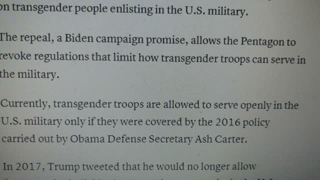 Reversus - Transgender For The US Military Biden Exec Order