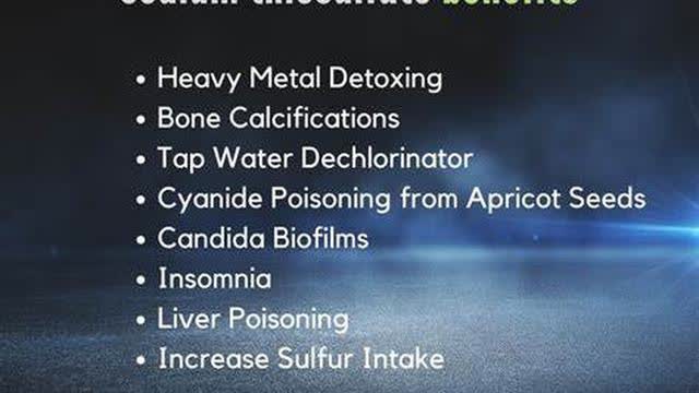 Detox Using Sodium Thiosulphate (STS)