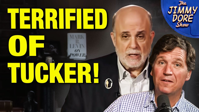Zionist Coward Mark Levin's Pathetic Excuse For DUCKING DEBATE w/ Tucker Carlson!
