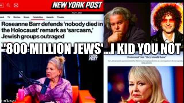 ROSEANNE BARR THEO VON CHRISTIAN HANDSOME TRUTH VHVII RFK JR ABC NEWS EXPOSE CENSORED HOLOCAUST HOAX