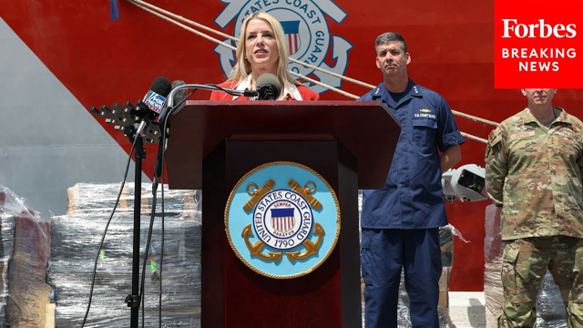 'Behind You Is Half A Billion Dollars In Pure Cocaine': Pam Bondi Unveils Massive Drug Bust