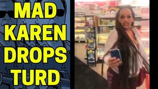 WOKE KAREN CALLED OUT FOR SH*TTING ON CVS FLOOR THEN CLAIMS RACISM