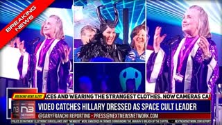 BREAKING BIZARRE LEAKED VIDEO SHOWS HILLARY DRESSED AS SPACE CULT LEADER DURING ANNUAL EARTH RITUAL