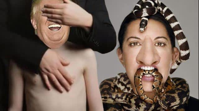 SYNAGOGUE OF SATAN WITCH MARINA ABRAMOVIC "TRUMP IS THE MAGICIAN THAT WILL WAKE EVERYBODY UP"