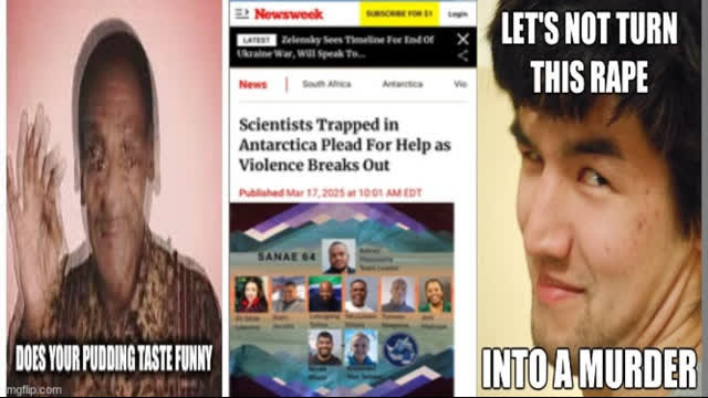 In the Antarctic a psychotic man runs wild, assaulting others and creating mayhem…