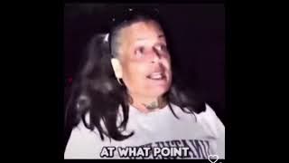 Dumb woman reports stolen drugs to cops while crackhead laughs.