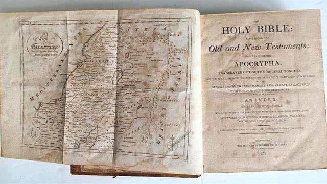 A BIBLE FROM 1813 ? ACCORDING TO WHICH THE EARTH WOULD BE EXACTLY 6,000 YEARS OLD IN 2024