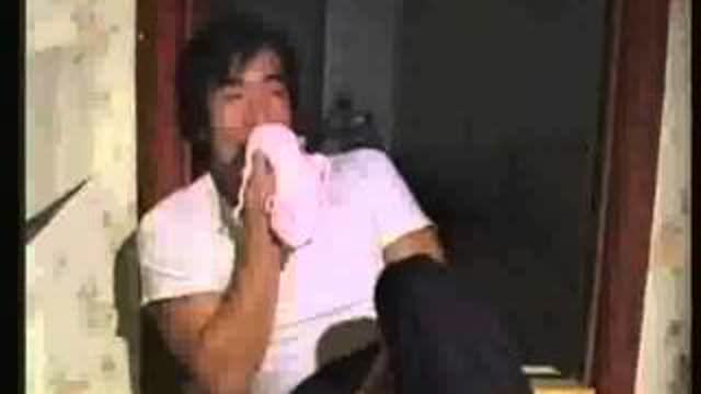 Pathetic Old Man Caught Panty Sniffing!