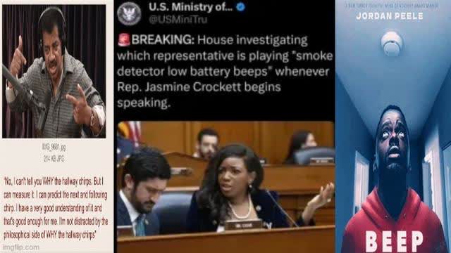 HOUSE IS INVESTIGATING WHICH REPS ARE PLAYING SMOKE DETECTOR LOW BATTERY BEEPS ON JASMINE CROCKETT❗