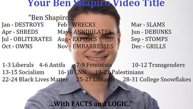 SHAPIROS (RANDY NEWMAN PARODY)