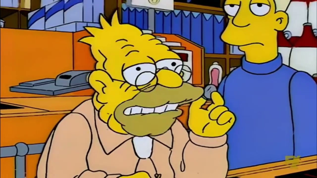 Abe Simpson tells a story about a nickel