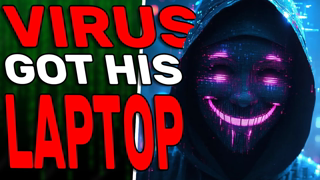 BROKE Scammer gets his CHEAP laptop DESTROYED with a VIRUS!