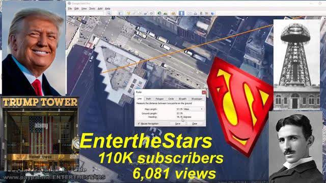 Trump Tower Points to Tesla's Tower, 76.76Â° & 57 Miles Away, Batman vs. Superman! [16.07.2022]