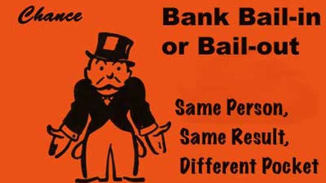 Bailing banks out by using depositors money to bail them in? Will mortgaged homes be taken?
