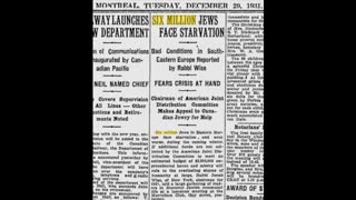 When you find out through newspaper articles what happened BEFORE WWII began