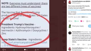 PRESIDENT DONALD JOHN TRUMP'S VACCINE ☤ [THE VIDEO TWITTER ORWELLIZED]