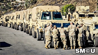 ???????? ????? ???? ??: Troops Set Up Base Amid Ongoing Fire Efforts