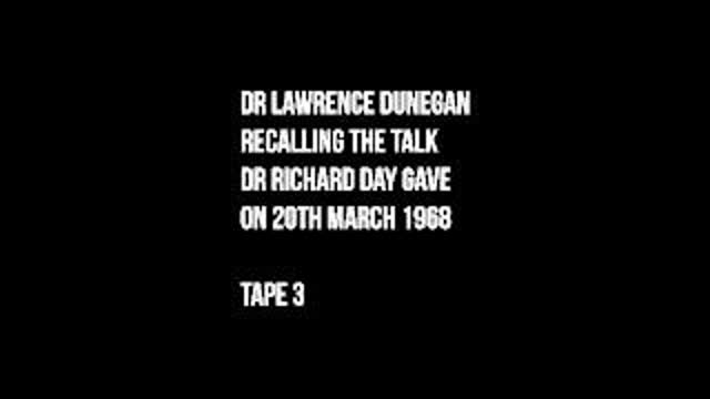 Dr Richard Day. New Order of Barbarians - Tape 3