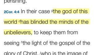 Is Satan Really "The God of This World?"