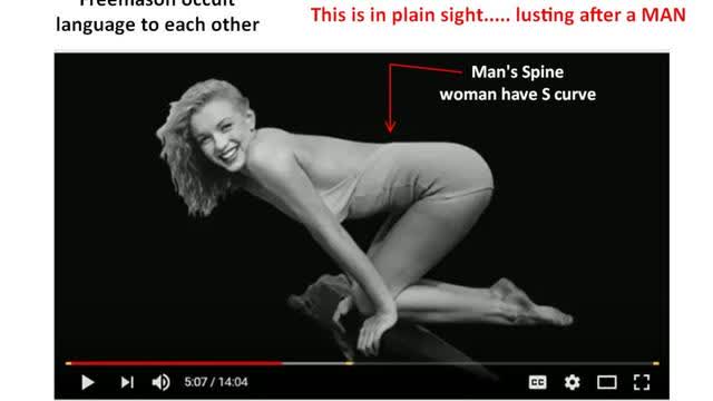 marilyn monroe was a FREAKN MAN --- This is in plain sight --- lusting after a MAN