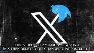This Video Got 2 Million Views on X and then X Deleted the Channel that posted this