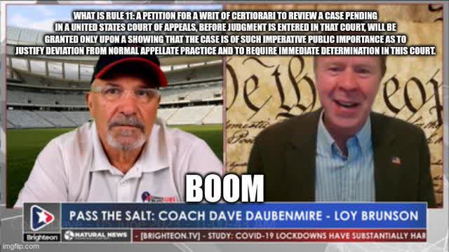 COACH DAVE & LOY BRUNSON ?⛪?️⚖️???? BE TRUE TO YOUR OATH ? BRIGHTEON.TV
