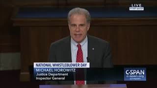 Michael Horowitz speaks at National Whistleblower Day 2018