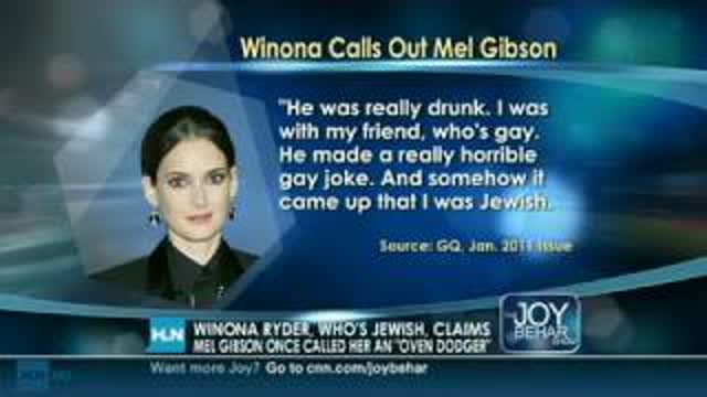 HLN: Winona Ryder 'Mel called me an oven dodger'