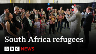 South African refugee says 'I didn't come to US for fun' | BBC News [RECENTLY PATRIATED SOUTH AFRIKANER GETS ₪ THE ASHKENAZI GUILT TRIP]