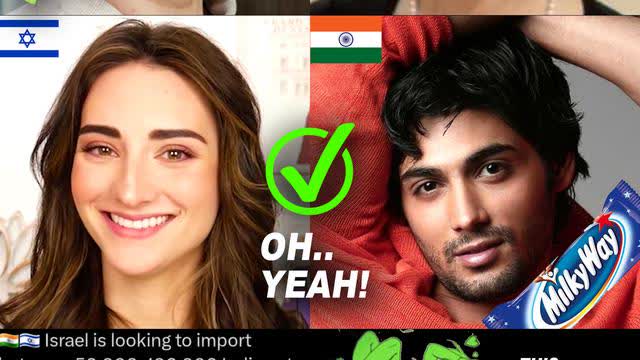 Indian men x israeli girls - It's a Match!