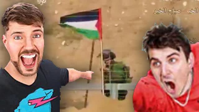 MR BEAST PLANTED 100 MINES IN GAZA