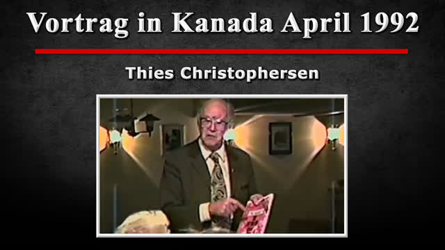 Vortrag in Kanada April 1992 - Thies Christophersen