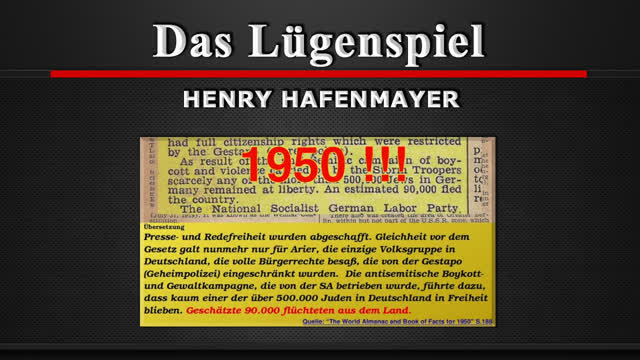 Das Luegenspiel - 6 Millionen [Henry Hafenmayer]