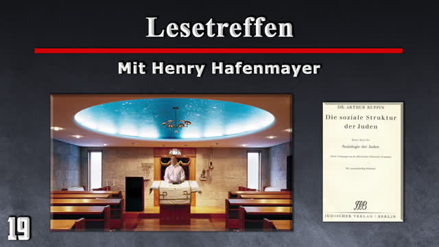 Lesetreffen 19 - Arthur Ruppin - Soziologie der Juden [Henry Hafenmayer]
