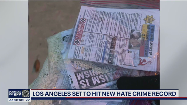 Los Angeles on pace to set hate crime record