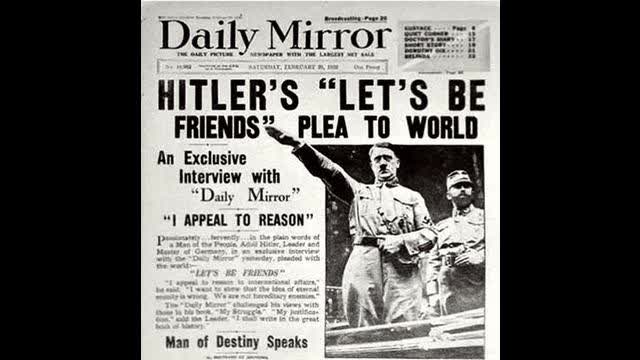 Adolf Hitler a man of peace. Deutschland
