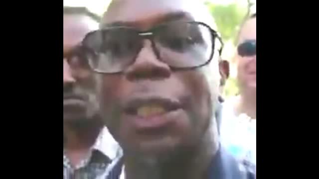 African telling a Jew that Hitler was only protecting his people from the Khazars.