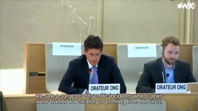 World Jewish Congress at UN - Antisemites & covid conspiracy theorists