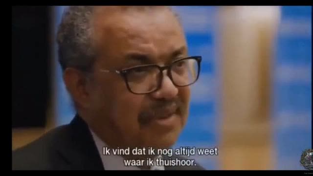 Tedros Director-General of the World Health Organization is NOT Vaccinated