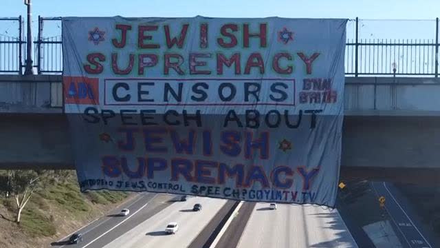 An honest Rabbi puts up a banner