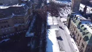DRONE FOOTAGE FROM OTTAWA, CANADA TODAY pt1
