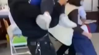 A forced vaccination of children against covid is taking place in China.