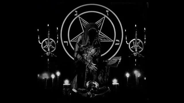 Negroid "the weekend" performs luciferian invocation ritual on stage at packed venue