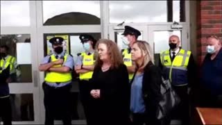 Dolores Cahill & Peter Dooley Not Allowed to Enter Polling Station