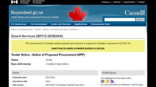 Public Health Agency of Canada Hiring Guards for Isolation Facilities