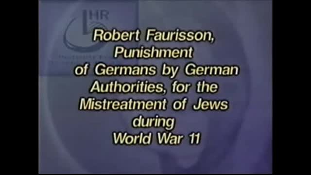 Robert Faurisson Germans Punished in World War II for Mistreating Jews